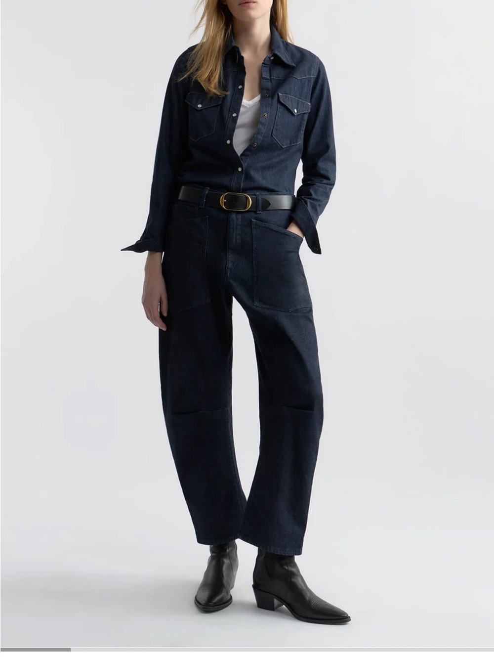 Nili Lotan Dark Indigo Shon jean